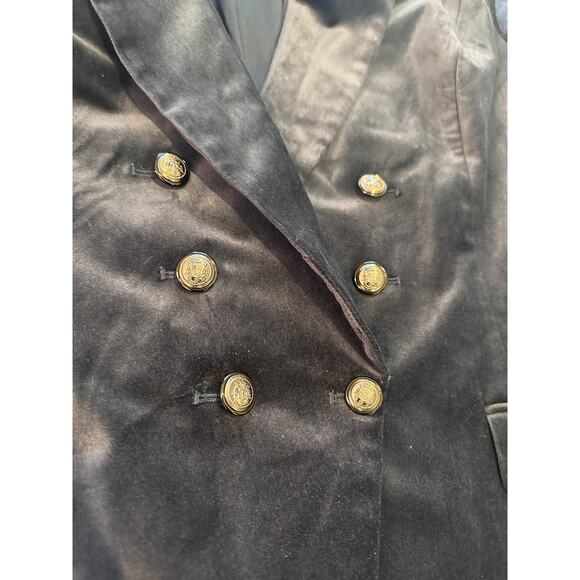 White House Black Market Navy Velvet Blazer 14 - Picture 6 of 7
